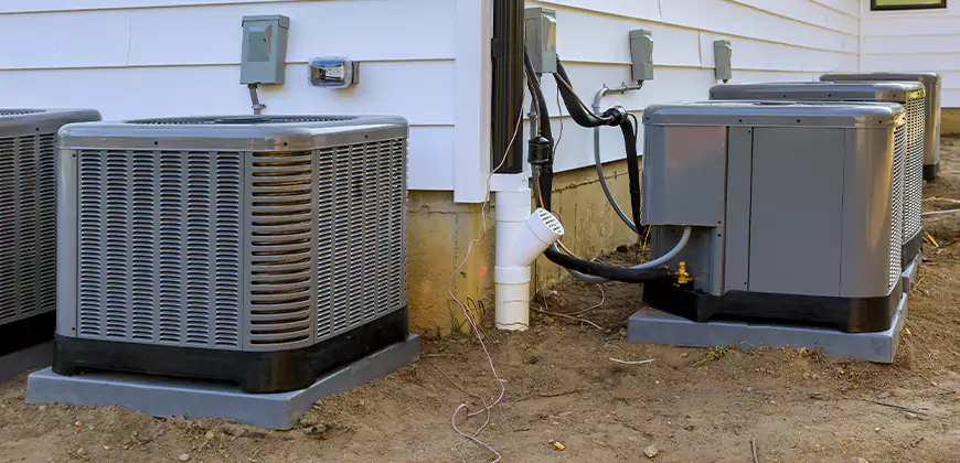 Central Air Condenser Setup in La Mesa